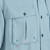 Magellan Outdoors Men's Aransas Pass Mini Check Short Sleeve Shirt