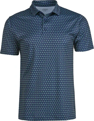 BCG Men's Golf Ditsy Print Polo Shirt