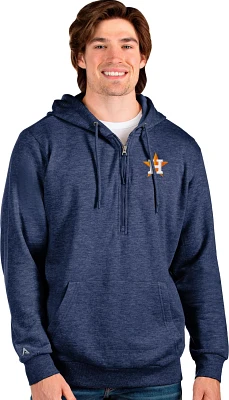 Antigua Men's Houston Astros Action 1/4 Zip Hoodie                                                                              