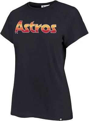 '47 Women's Houston Astros Vintage Premier Wordmark Frankie T-shirt