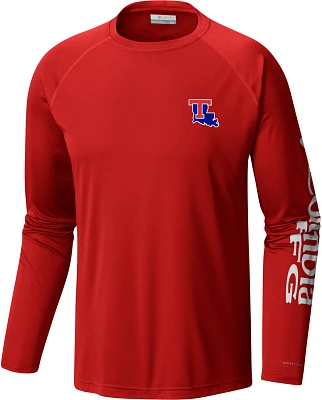 Columbia Sportswear Men's Louisiana Tech University Terminal Tackle Fish Flag Long Sleeve T-shirt
