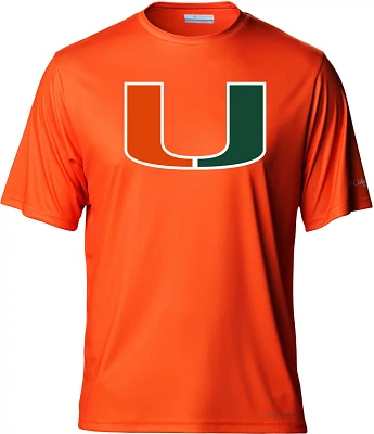 Columbia Sportswear Men's University of Miami Terminal Tackle Short Sleeve T-shirt