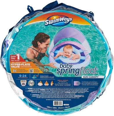 SwimWays Baby Spring Float with Sun Canopy                                                                                      