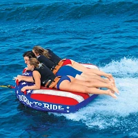 WOW Watersports Born to Ride 3 Person Soft Top Deck Tube Towable                                                                