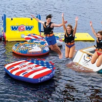 WOW Watersports Born to Ride 3 Person Soft Top Deck Tube Towable                                                                