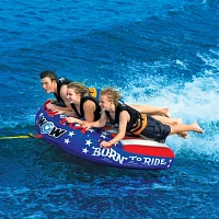 WOW Watersports Born to Ride 3 Person Soft Top Deck Tube Towable                                                                