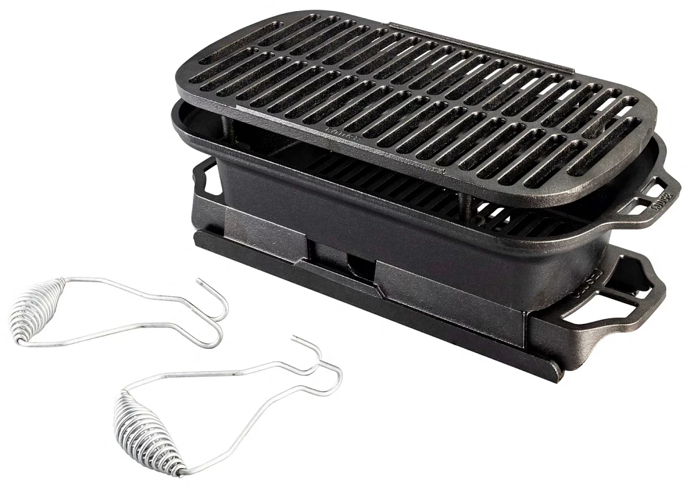 Lodge Sportsman's Pro Cast Iron Grill                                                                                           