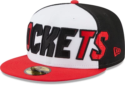 New Era /Red Houston Rockets Back Half 59FIFTY Fitted Hat                                                                       
