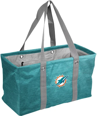 Logo Brands Miami Dolphins Crosshatch Picnic Caddy                                                                              