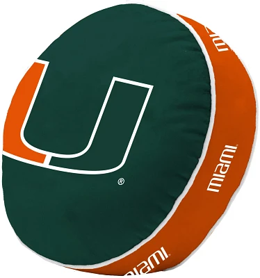 Logo Brands University of Miami Puff Pillow                                                                                     
