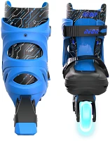 Yvolution Boys' Neon LED Adjustable In-Line Skates                                                                              