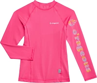 O'Rageous Girls' Solid Long Sleeve Rash Guard