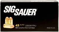 SIG SAUER Elite Performance Ball Full Metal Jacket .45 ACP 230-Grain Centerfire Handgun Ammunition                              