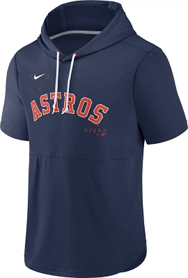 Nike Men's Houston Astros Springer Short Sleeve Pullover Hoodie