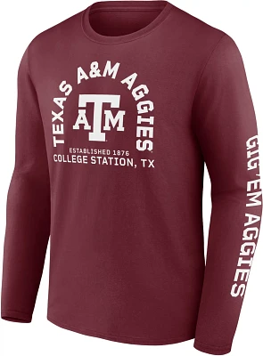 Fanatics Men's Texas A&M University Fundamentals Winning Team Long Sleeve T-shirt