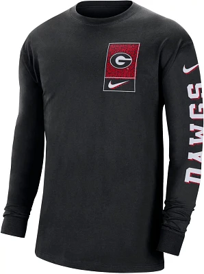 Nike Men's University of Georgia Max90 Long Sleeve Graphic T-shirt