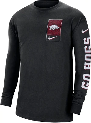 Nike Men's University of Arkansas Max90 Long Sleeve Graphic T-shirt