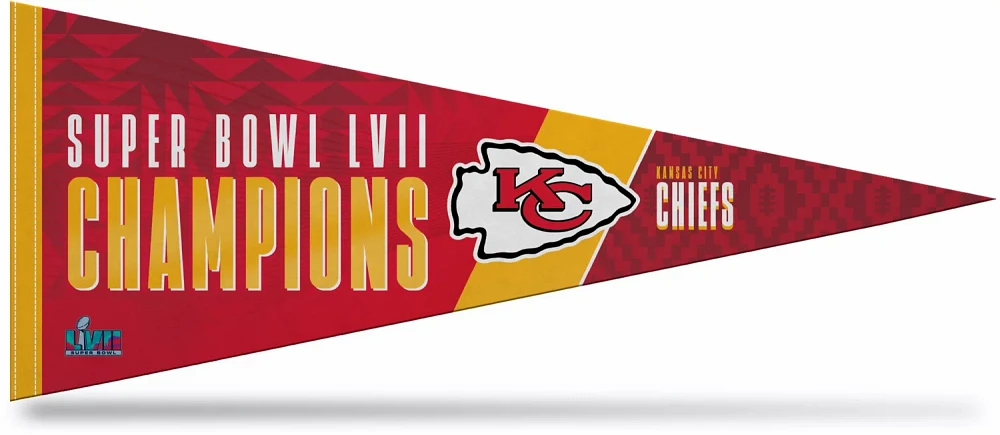 Tag Express Kansas City Chiefs 2022 SBLVII Champion 12x30in Pennant                                                             