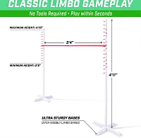 GoSports Get Low Premium Wooden Lawn Limbo Game                                                                                 