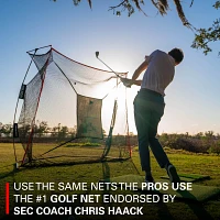 Rukket Sports 9x7ft Haack Pro Golf Net With Tri-Turf Mat                                                                        