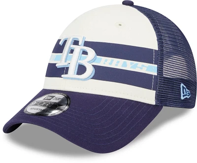 New Era Men's Tampa Bay Rays Team Stripes 9FORTY Cap                                                                            