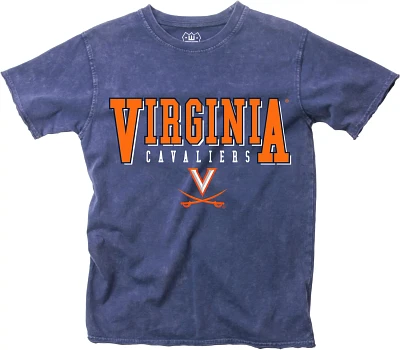 Wes and Willy Youth University of Virginia Raw Edge Faded Wash T-shirt