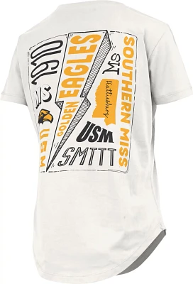 Three Square Women's University Of Southern Mississippi Irving School Rock T-shirt