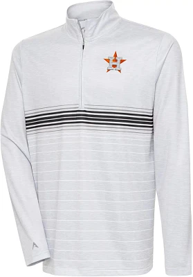 Antigua Men's Houston Astros Bullseye 1/4 Zip Sweatshirt