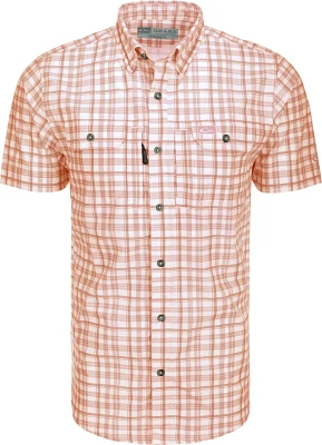 Drake Men's Hunter Creek Plaid Button-Up Short Sleeve Shirt                                                                     