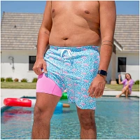 Chubbies Men's Domingos Are For Flamingos Lined Stretch Swim Trunks 7