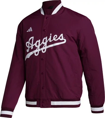 adidas Men's Texas A&M University Baseball Coaches Jacket