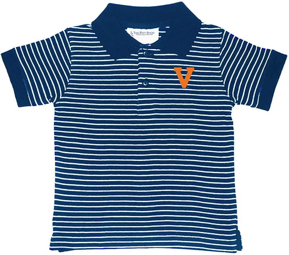 Two Feet Ahead Toddler Boys' University of Virginia Stripe Polo Shirt