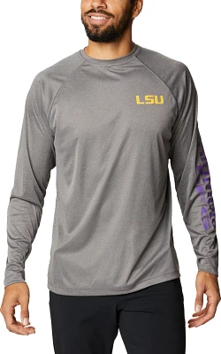 Columbia Sportswear Men's Louisiana State University PFG Terminal Tackle Big Long Sleeve T-shirt