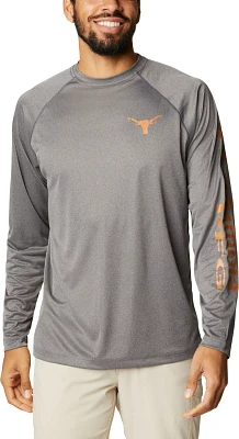 Columbia Sportswear Men's University of Texas PFG Terminal Tackle Big Long Sleeve T-shirt