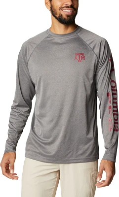 Columbia Sportswear Men's Texas A&M University PFG Terminal Tackle Big Long Sleeve T-shirt