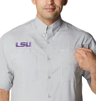 Columbia Sportswear Men’s Big and Tall Louisiana State University Tamiami Button-Up Shirt