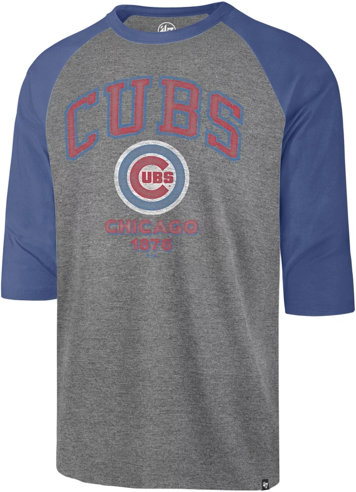 '47 Men's Chicago Cubs Franklin Regime Raglan 3/4 Sleeve T-shirt