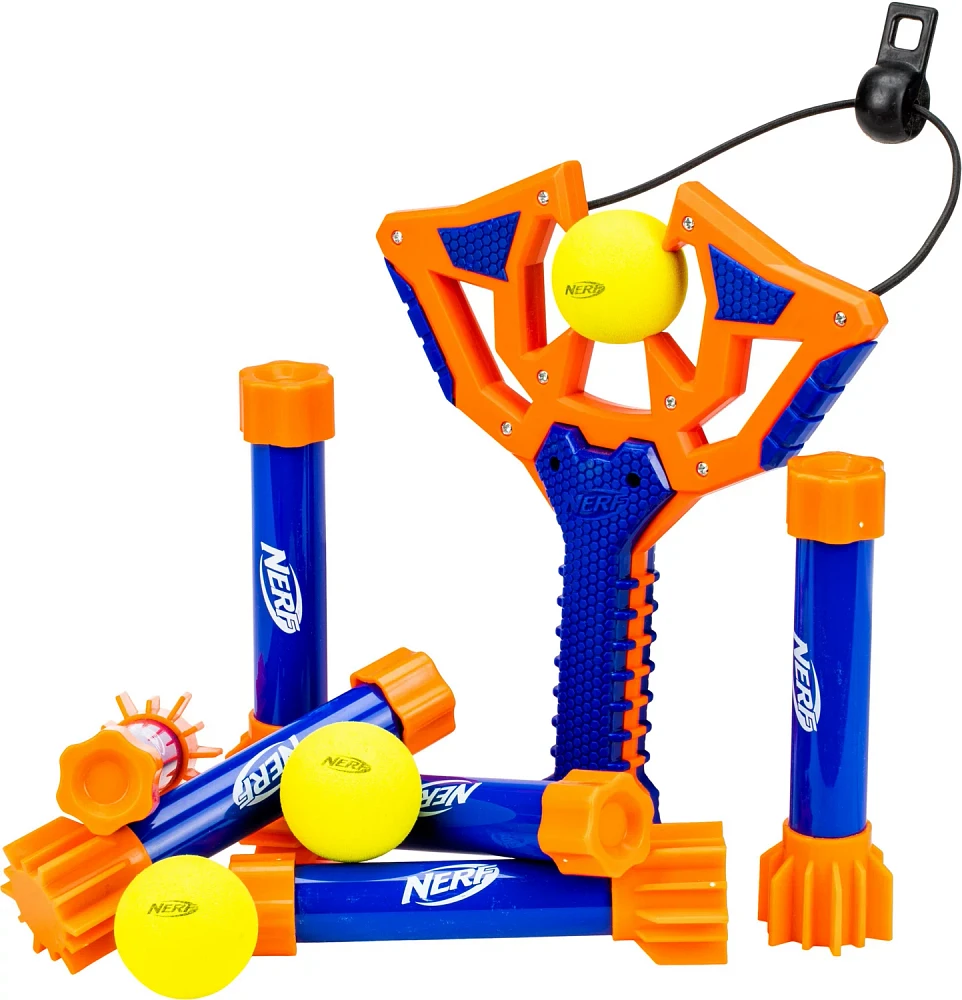 NERF Slingshot Challenge Kids Slingshot Bowling Game                                                                            