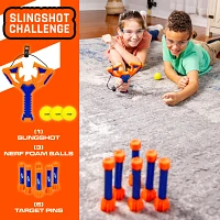 NERF Slingshot Challenge Kids Slingshot Bowling Game                                                                            