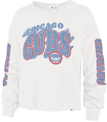 '47 Women's Chicago Cubs Brush Back Parkway Long Sleeve T-shirt