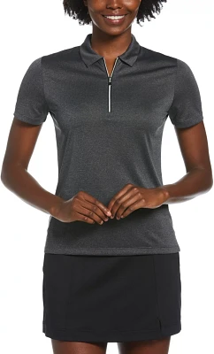 Callaway Women's 1/4-Zip Heather Polo Golf Shirt