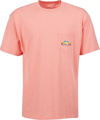 BURLEBO Men's Sunset Fish Pocket T-shirt