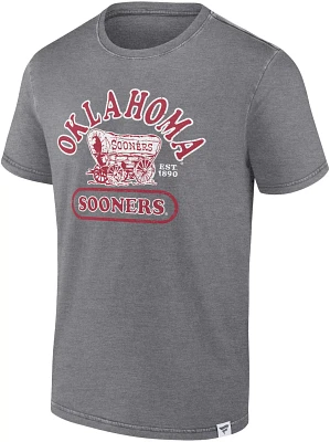 Fanatics Men's University of Oklahoma Heritage Snow Washed Biblend T-shirt