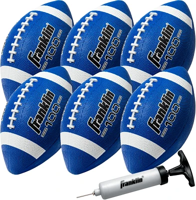 Franklin Grip-Rite 100 Junior Footballs 6-Pack