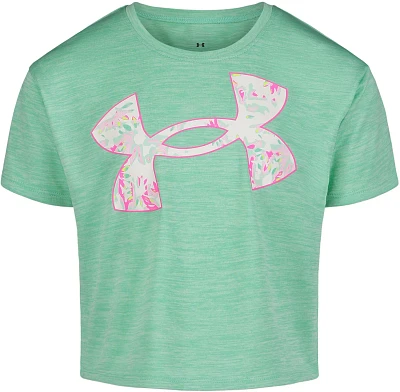 Under Armour Girl's Solarized Floral Logo Short Sleeve T-Shirt