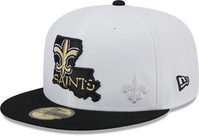 New Era Men's New Orleans Saints State 59FIFTY Cap                                                                              