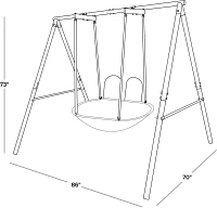 Sportspower Deluxe Saucer Metal Swing Set                                                                                       