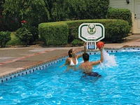 Poolmaster® Milwaukee Bucks Pro Rebounder Style Poolside Basketball Game                                                       