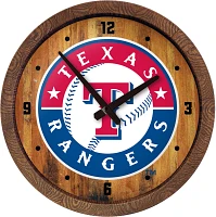 The Fan-Brand Texas Rangers Faux Barrel Top Wall Clock