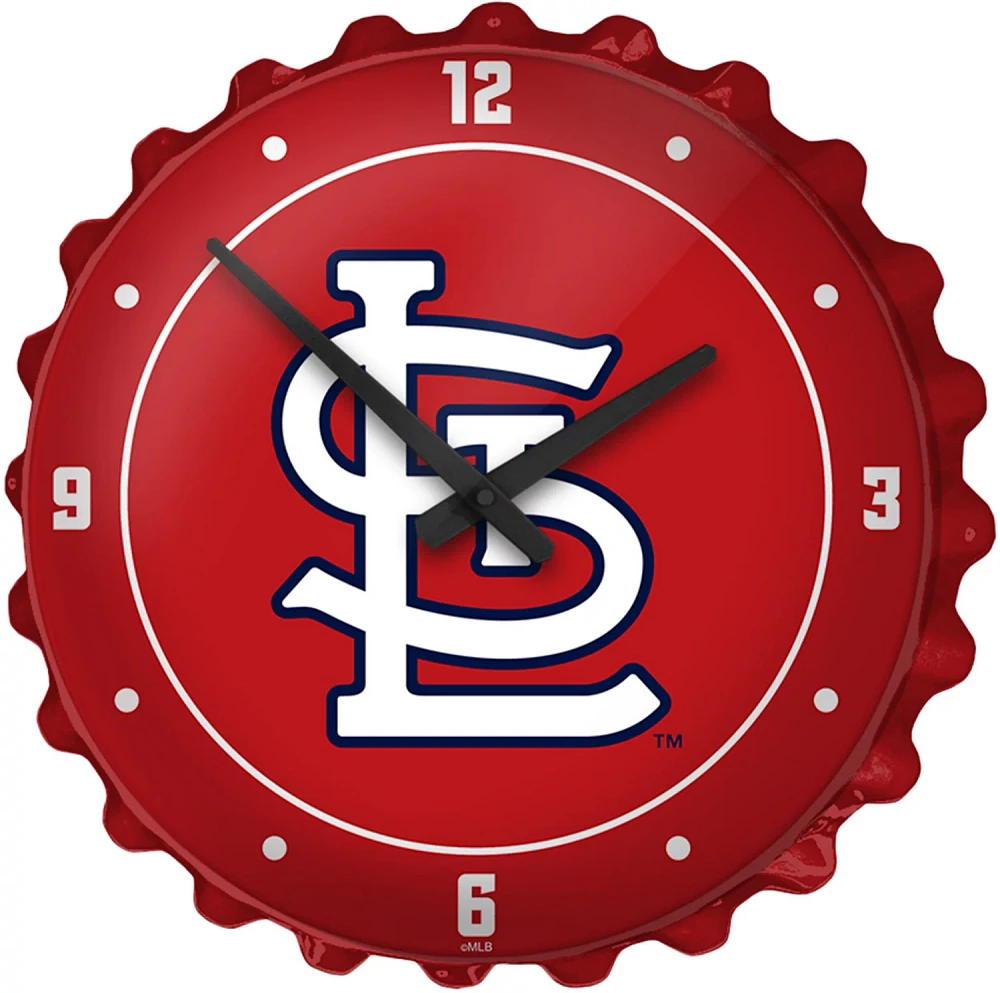 The Fan-Brand St. Louis Cardinals Logo Bottle Cap Wall Clock                                                                    